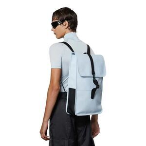 RAINS Backpack Sky Blue 12200 Unisex Waterproof Vegan Leather‎ NWT 18x11x5